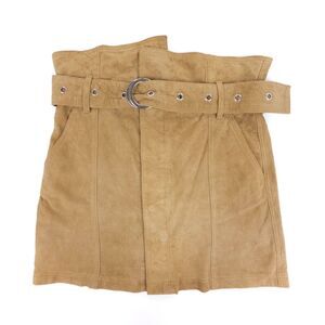 NEW Marissa Webb Anniston Suede Mini Skirt Elevated Western Quiet Luxury Leather